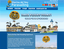 Tablet Screenshot of marinadelreyparasailing.com
